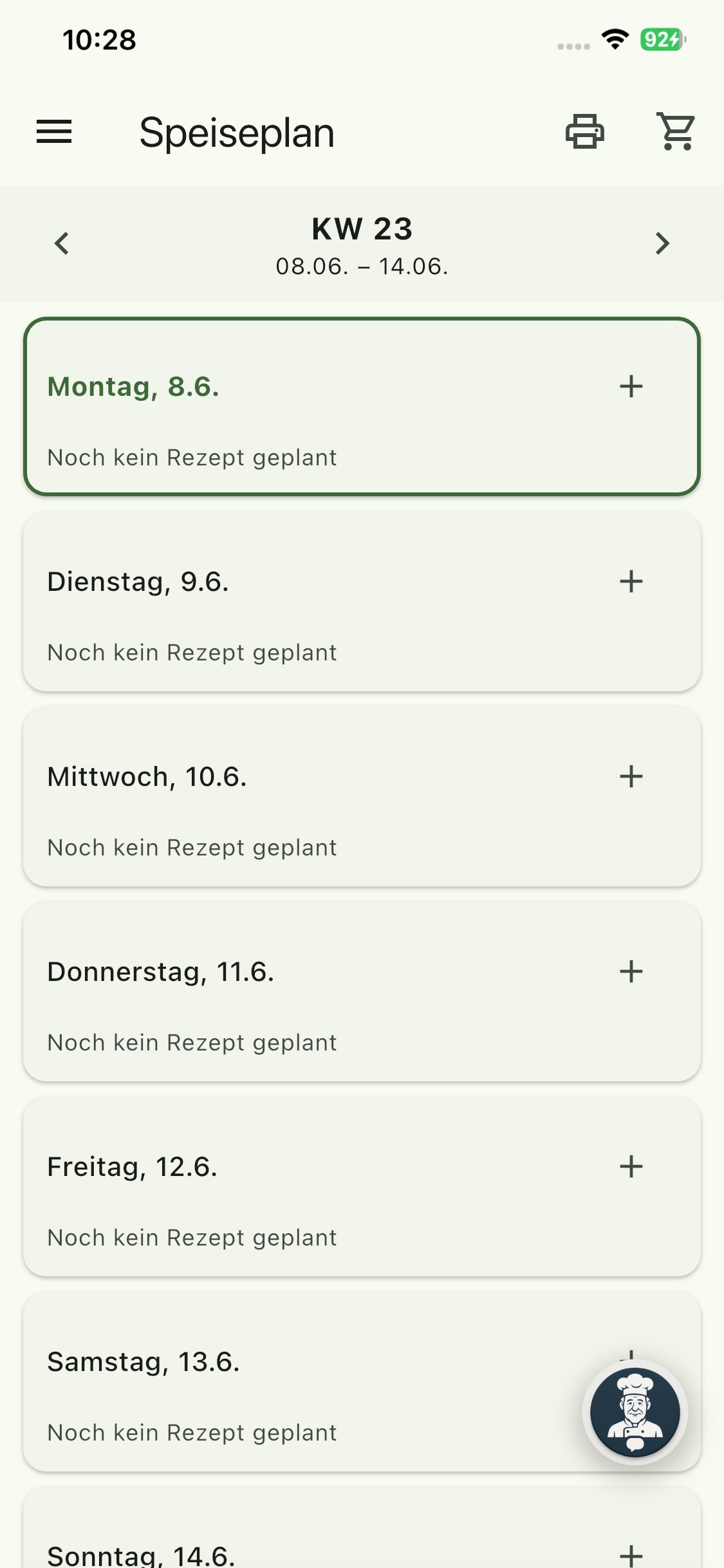 Speiseplan